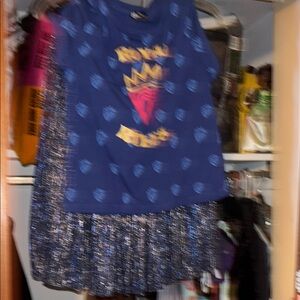 Kids Blue Graphic Top